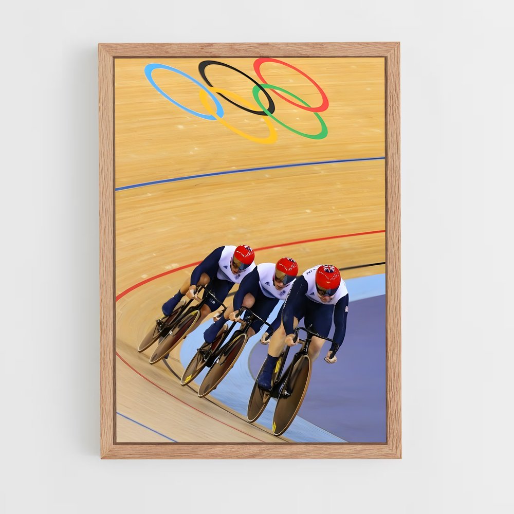 Poster Course Olympique – affiche Cyclisme (vue 4)
